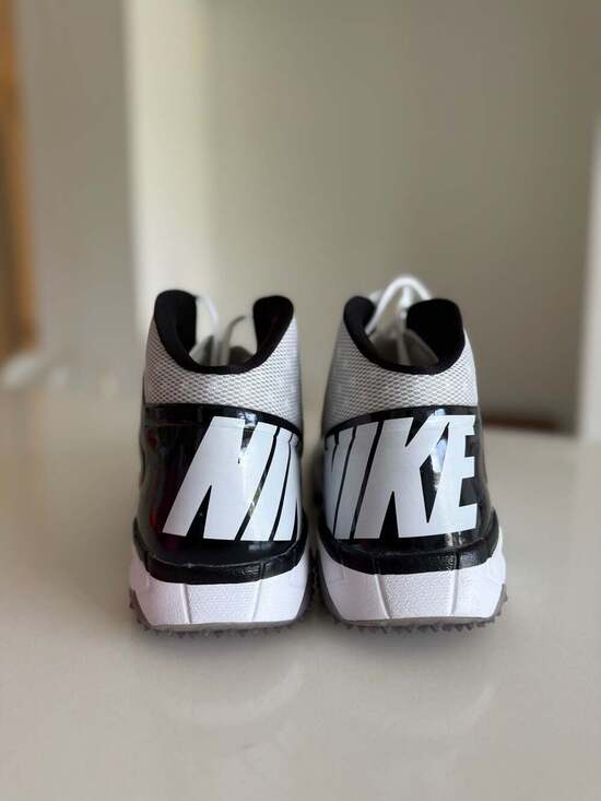 Nike Vapor Pro 3/4 Destroyer Turf Football Shoes - White/Black (527878-100) main image 4